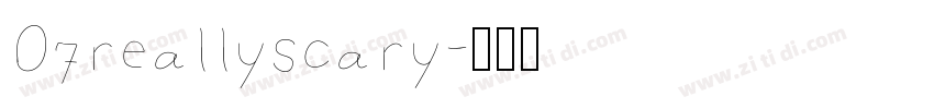 07reallyscary字体转换