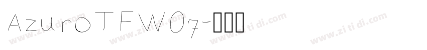 AzuroTFW07字体转换
