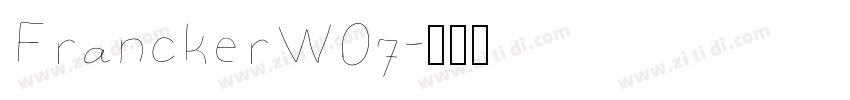 FranckerW07字体转换