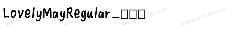LovelyMayRegular字体转换