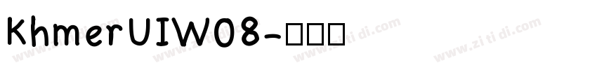 KhmerUIW08字体转换