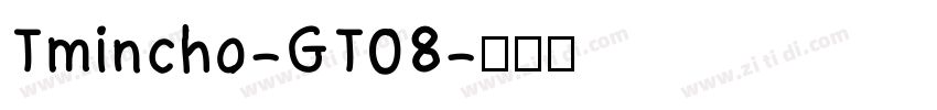 Tmincho-GT08字体转换