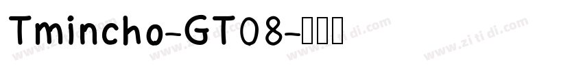 Tmincho-GT08字体转换