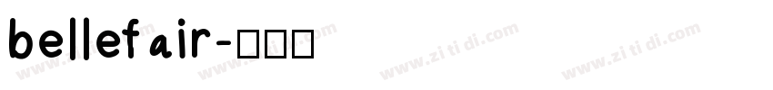 bellefair字体转换