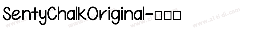 SentyChalkOriginal字体转换