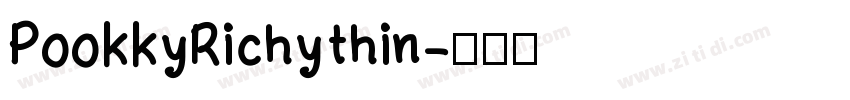 PookkyRichythin字体转换