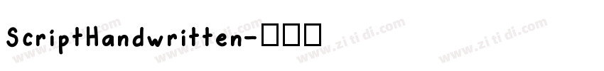 ScriptHandwritten字体转换