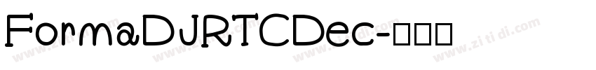 FormaDJRTCDec字体转换
