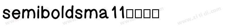 semiboldsma11字体转换