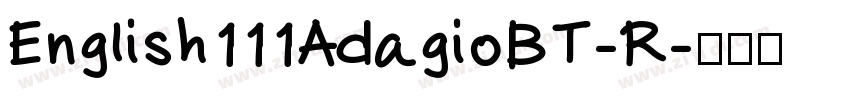 English111AdagioBT-R字体转换
