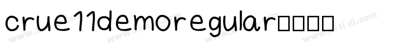 crue11demoregular字体转换