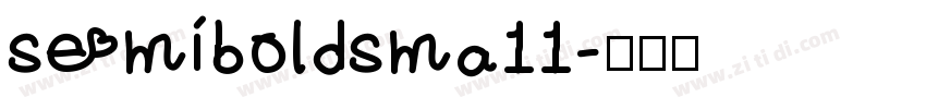 semiboldsma11字体转换