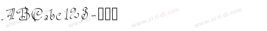 ABCabc123字体转换
