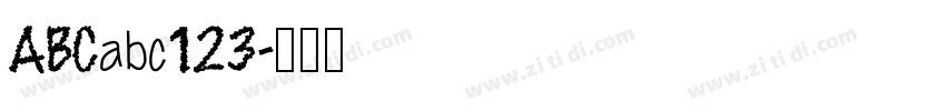 ABCabc123字体转换