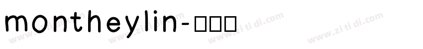 montheylin字体转换