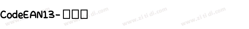CodeEAN13字体转换