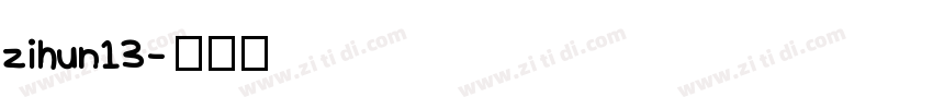zihun13字体转换