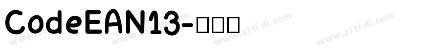 CodeEAN13字体转换