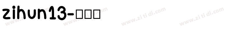 zihun13字体转换