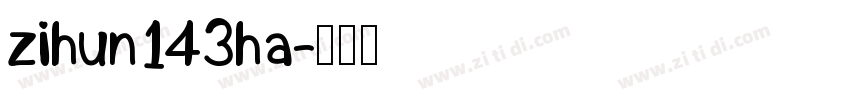 zihun143ha字体转换