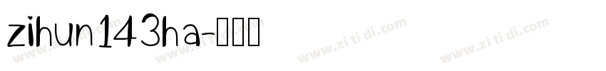 zihun143ha字体转换