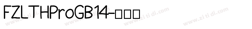 FZLTHProGB14字体转换