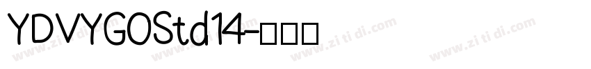 YDVYGOStd14字体转换