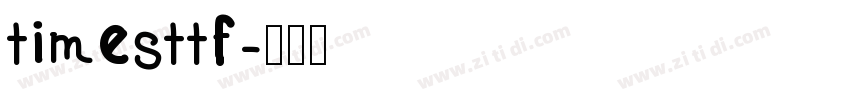 timesttf字体转换