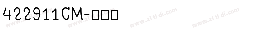 422911CM字体转换