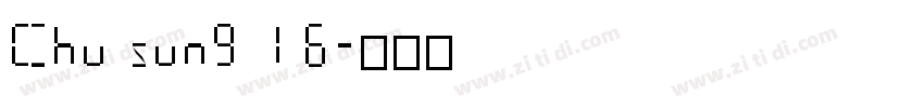 Chusung16字体转换