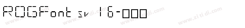 ROGFontsv16字体转换