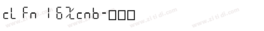 clfn16xcnb字体转换