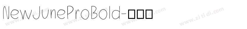 NewJuneProBold字体转换