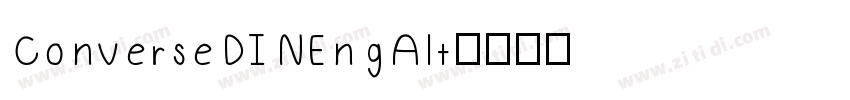 ConverseDINEngAlt字体转换