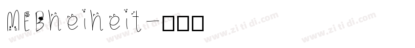 MEBheiheit字体转换