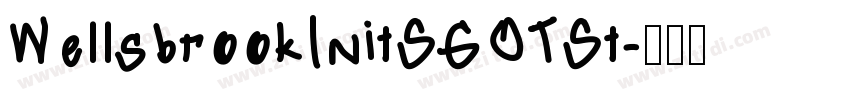 WellsbrookInitSGOTSt字体转换