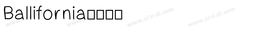 Ballifornia字体转换