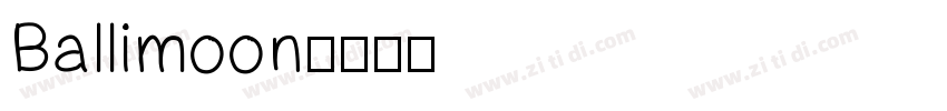 Ballimoon字体转换