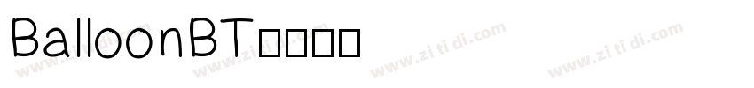 BalloonBT字体转换