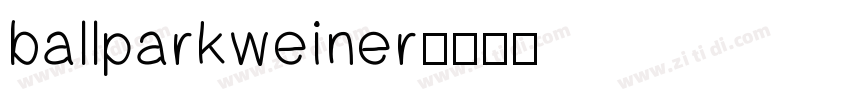 ballparkweiner字体转换