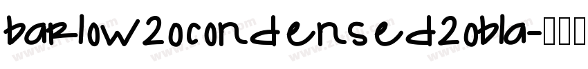 barlow20condensed20bla字体转换