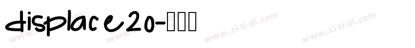 displace20字体转换