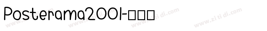 Posterama2001字体转换