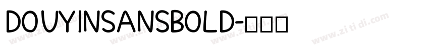 DOUYINSANSBOLD字体转换