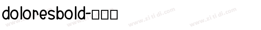 doloresbold字体转换