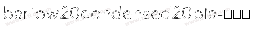 barlow20condensed20bla字体转换