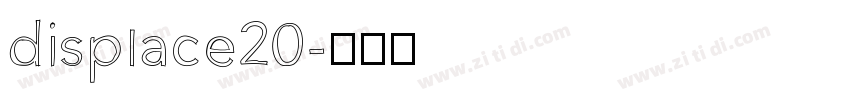 displace20字体转换