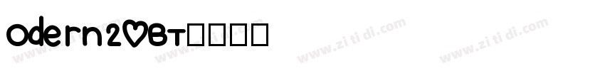 odern20BT字体转换
