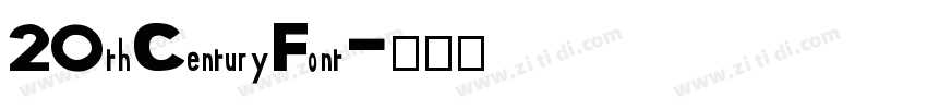 20thCenturyFont字体转换