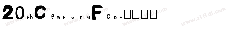 20thCenturyFont字体转换